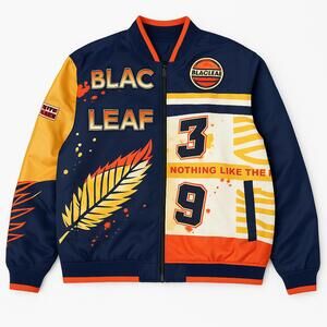 Blac Leaf “Nothing Like the Rest” Bomber Jacket – 5XL – Multicolor Streetwear
